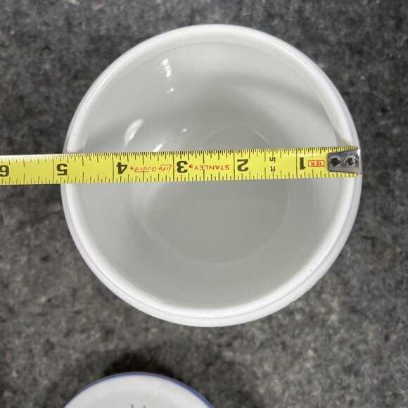 VTG William Sonoma FLORAL Canister Cookie Jar Gasket Seal Botanical Portugal 8" - Picture 15 of 15